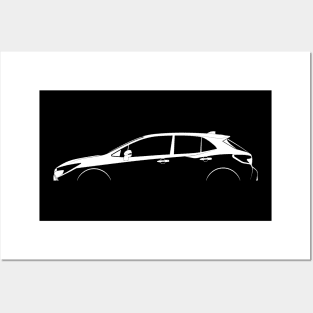 Toyota Corolla XSE Hatchback (E210) Silhouette Posters and Art